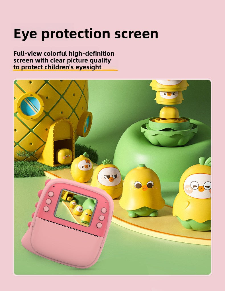 Polaroid Cross-Border HD Photo and Video Children's Camera with Silicone Case Student Children's Print Camera Photo Paper