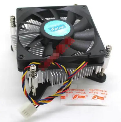 1150 1151 Cooler ultra-thin For Intel i3 i5 CPU Processor pure aluminum radiator CPU FAN 4-wire Double ball fan thickness 33mm