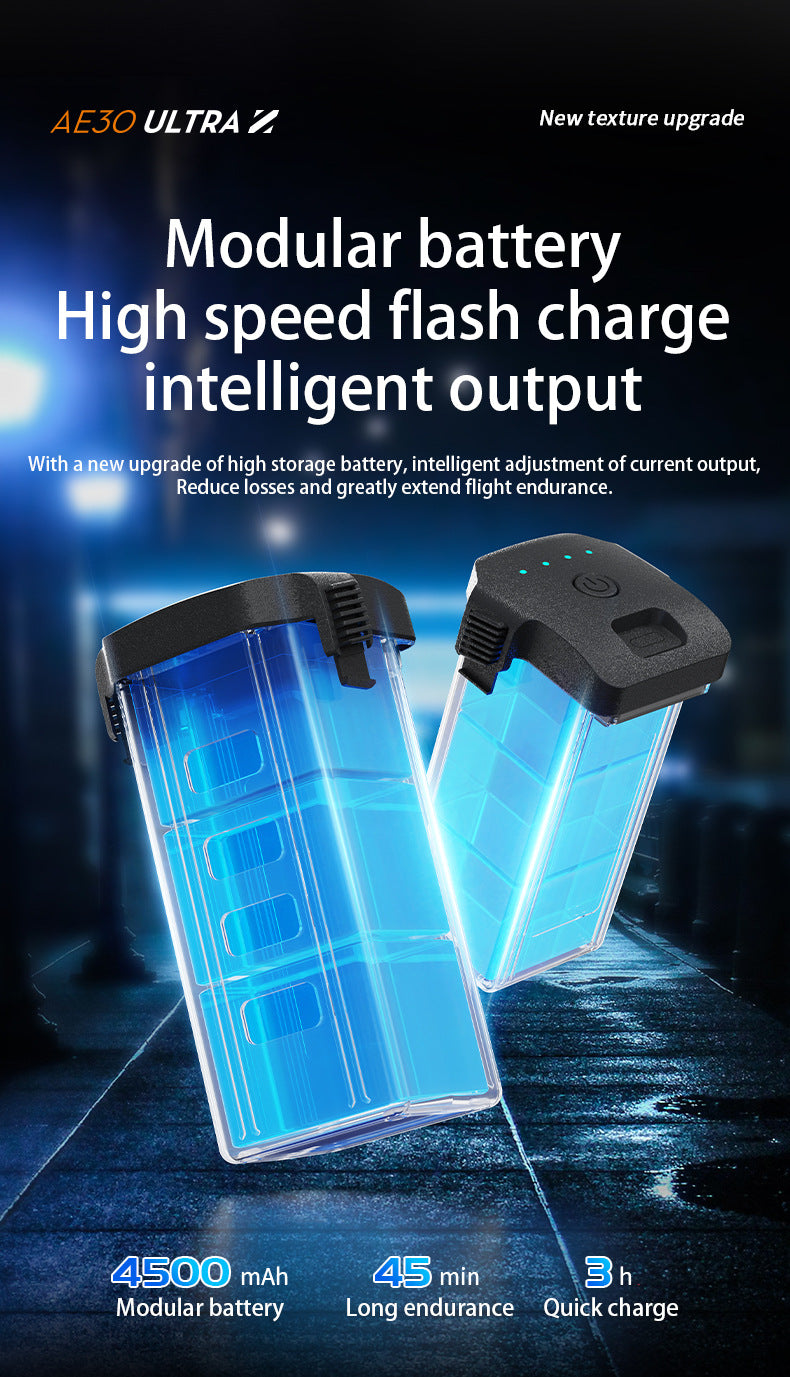 Cross-Border AE30Screen-controlled Three-axis Gimbal Drone HD Aerial Photography Digital Image Transmission GPS Positioning Flight Device Drone