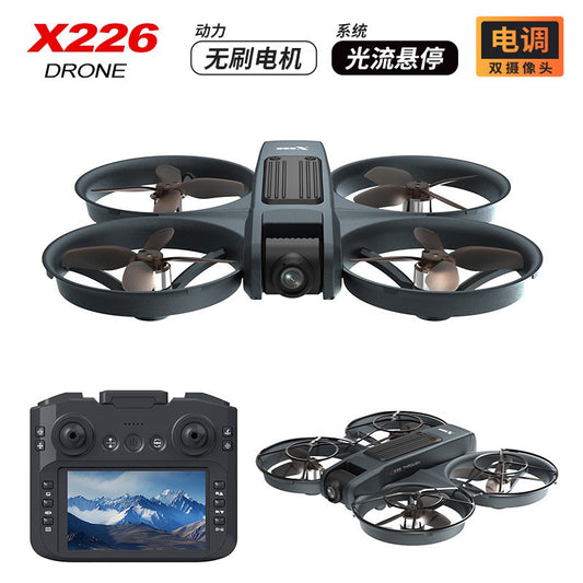 Cross-Border X226Drone flying with screen VR No Need for Phone Drone Aerial Photography HD Professional Optical Flow Brushless