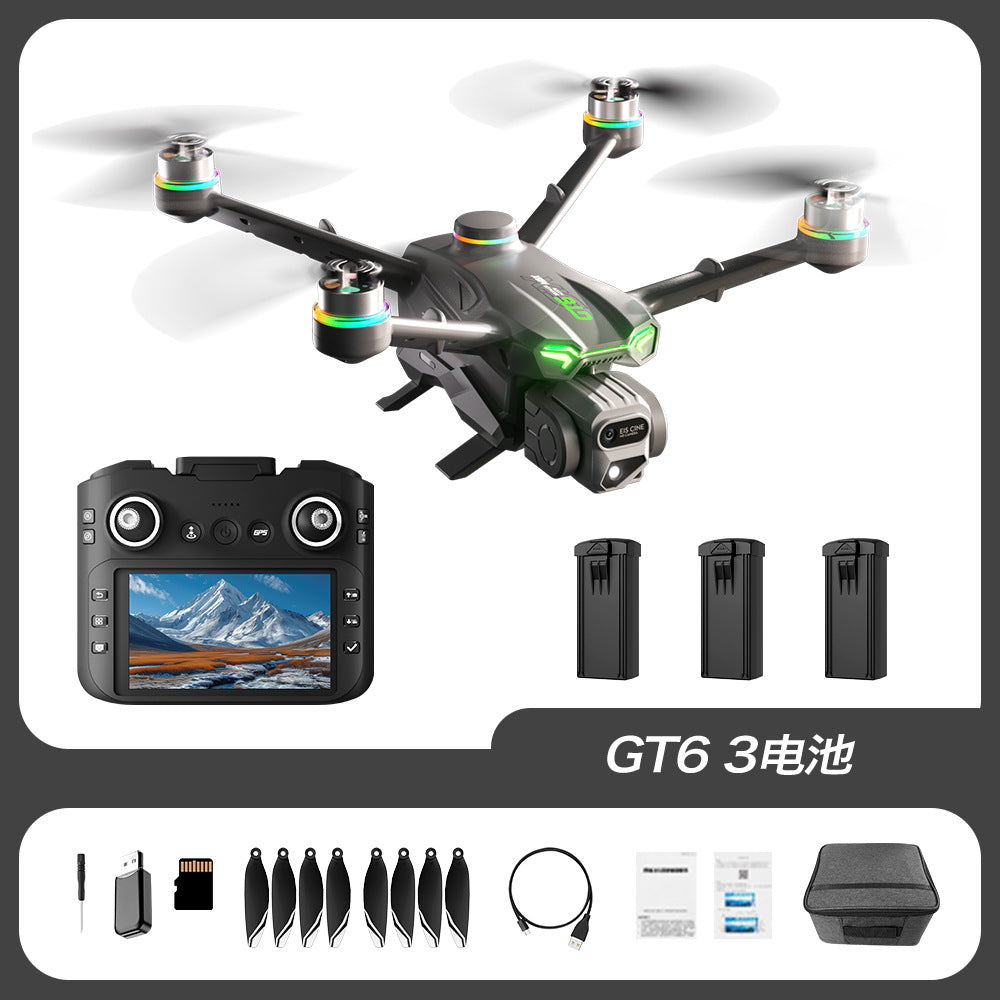 Cross-Border GT6Drone remote control with screen brushless motor HD aerial photography GPS Intelligent Positioning Remote Control Drone