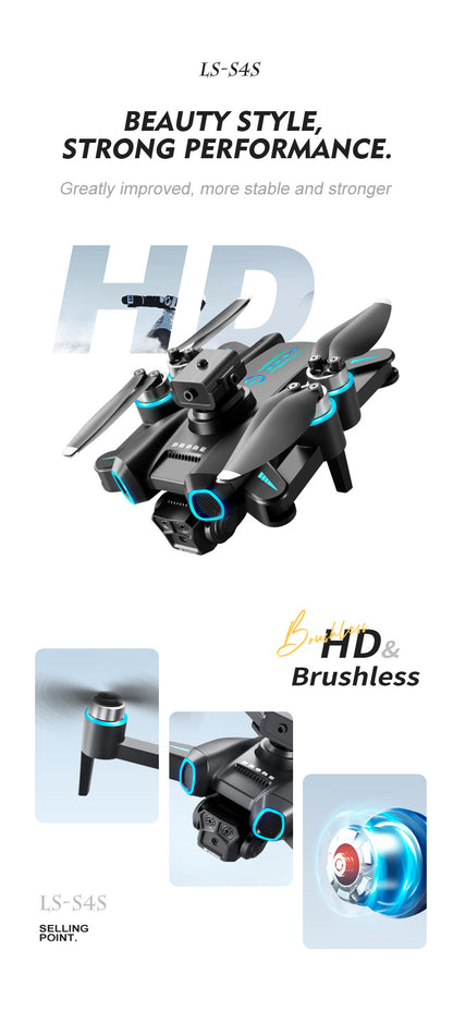 Cross-border Drone Brushless Motor ESC HD Lens Optical Flow Positioning Remote Control Aircraft Obstacle Avoidance Quadcopter