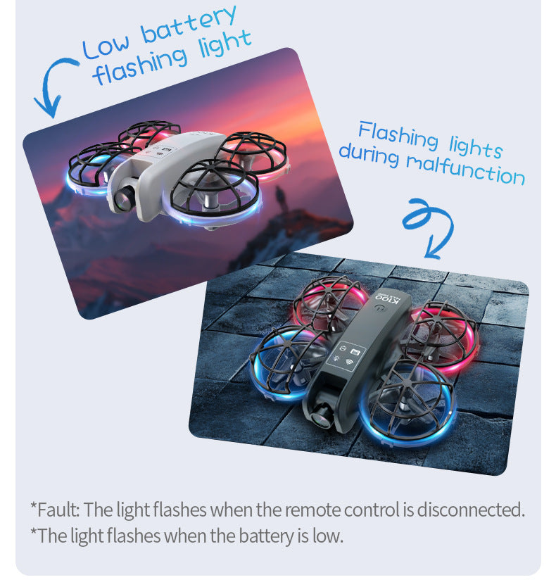 Cross-Border K100MINI Drone with Screen Remote Control Optical Flow Hover Dual Camera Lens HD Aerial Photography Remote Control Aircraft