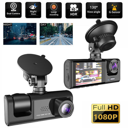 170High-definition recorder with front and rear triple recording and touchscreen1080P Driving Recorder WIFI Mobile Phone Interconnection