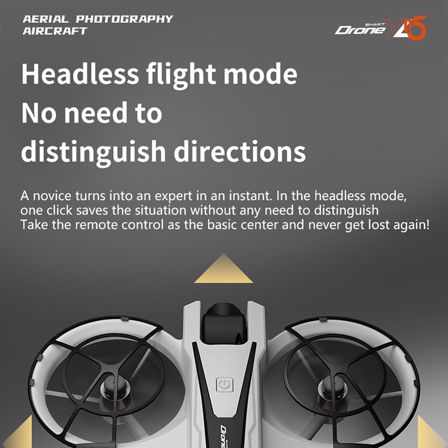 Cross-Border YL05Drone Flying Across Large Screen Without Phone Aerial Photography HD Optical Flow Brushless Toy Airplane