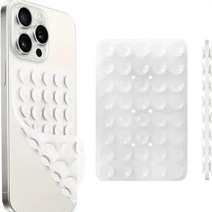 Silicone Suction Cup Phone Case Mount, 1 Count Double Sided Phone Holder Mount, Hands-Free Strong Grip Holder for Selfies and Videos, Phone Accessories