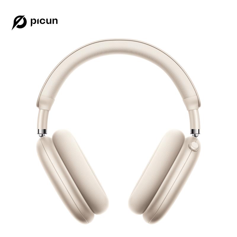 Picun F8 Pro Wireless Headphones - 52dB Noise Cancellation, 5 Smart ENC Mics, Detachable Fabric Ear Cushions, 140 Hour Long Battery Life,  Premium Audio Seamless Dual Device Connection for All-Day Use and Boosted Productivity Bluetooth