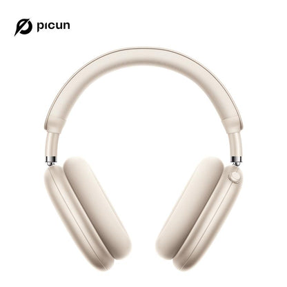 Picun F8 Pro Wireless Headphones - 52dB Noise Cancellation, 5 Smart ENC Mics, Detachable Fabric Ear Cushions, 140 Hour Long Battery Life,  Premium Audio Seamless Dual Device Connection for All-Day Use and Boosted Productivity Bluetooth