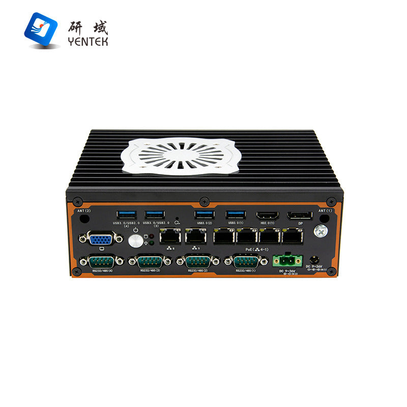 Industrial Control P6760F-L6 Embedded N97 Mini Industrial Computer 6 Network 4 Serial Multiple Network Ports Vision Industrial Computer