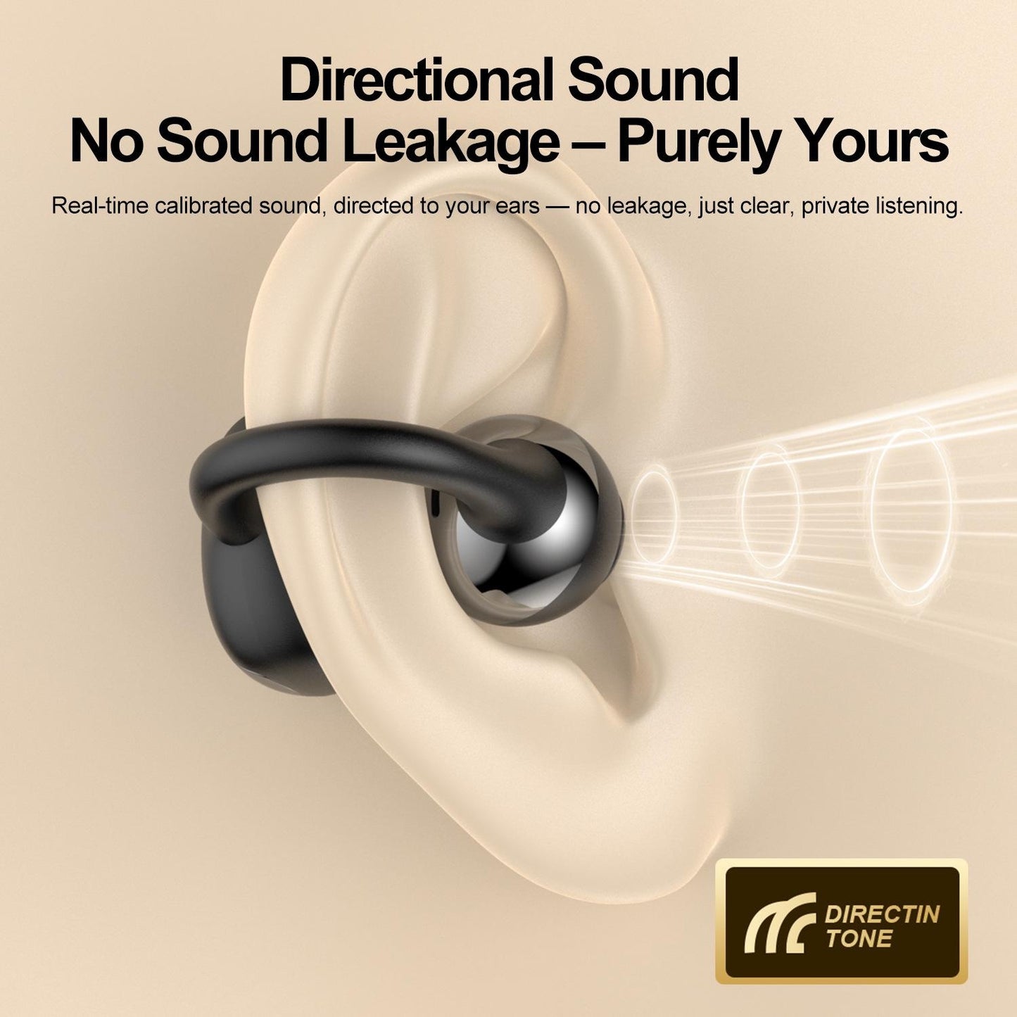 Earring Style OWS Smart Translation Bluetooth Earphones Open Ear Heavy Bass AI Call Wireless Cross-Border Custom Private Model