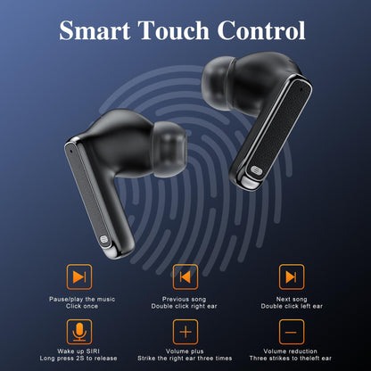 AI Voice Translation Bluetooth Earbuds Private Model Leather Lychee Texture Simultaneous Translation Bluetooth Earbuds Wireless TWS Earbuds