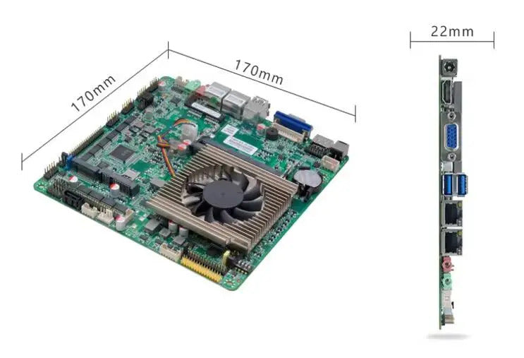 i5-6300u Mini-ITX Motherboard 6th Core Intel CPU IPC SBC Embedded Ultra-thin Mainboard with 10*COM 2*LAN DC-12V DDR4 LVDS EDP
