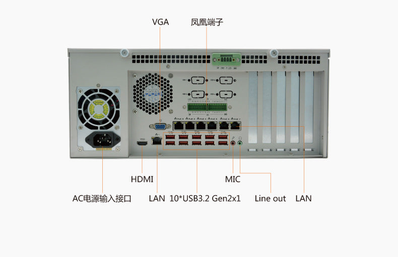 Industrial Control IPC-505 Rack-Mount 4U Industrial Computer 712/13W680 Machine Vision Chassis Industrial