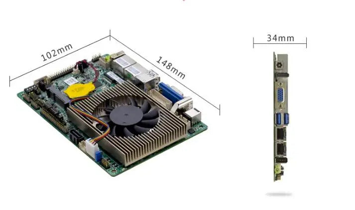Celeron 5205U CPU Brand 3.5 Size IPC Embedded Mainboard SBC 3.5-inch Industrial Motherboard Onboard 6*COM 2*LAN