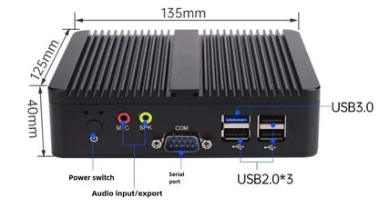 J1900 J1800 N2830 N2920 Embedded Fanless Mini PC Fanless 2LAN Gigabit NICs MINI Computer PfSense Server Firewall with 2xCOM