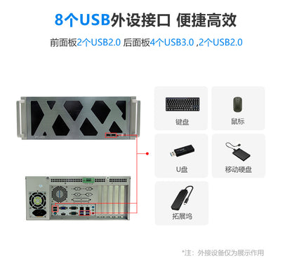 IPC-505Z Rack-Mount 4U Industrial Computer Dual Network Dual Serial Port Industrial PC 6/7/8/9 Gen Server Host