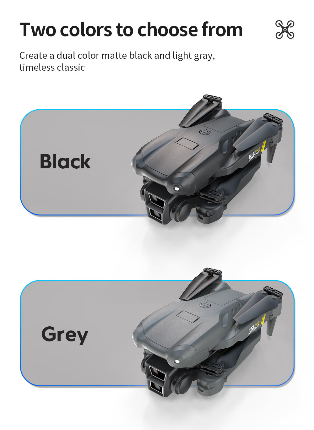 Cross-Border K13MAX Foldable Drone HD Dual Camera Aerial Photography Altitude Hold Quadcopter Remote Control Aircraft Drone