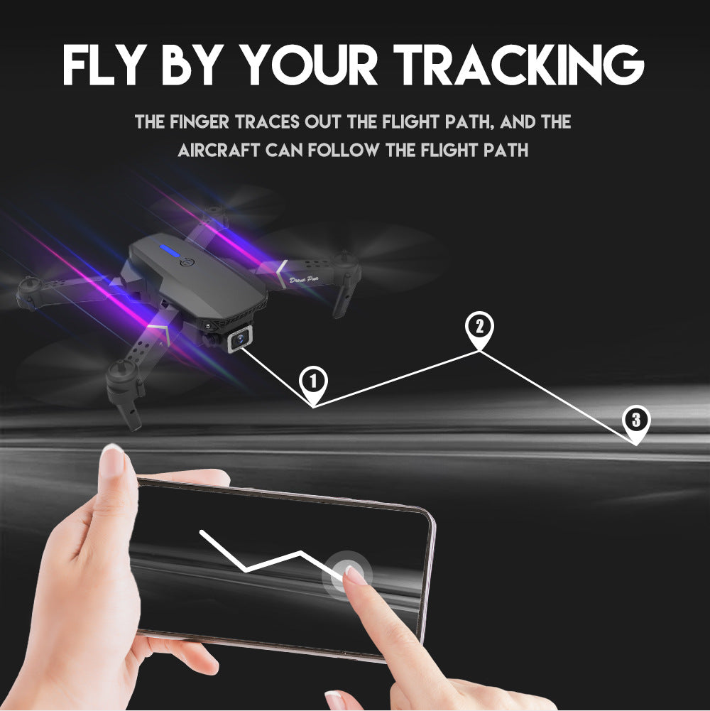 Cross-Border E88pro Foldable Drone HD Dual Camera Aerial Photography Altitude Hold Quadcopter Remote Control Aircraft E525