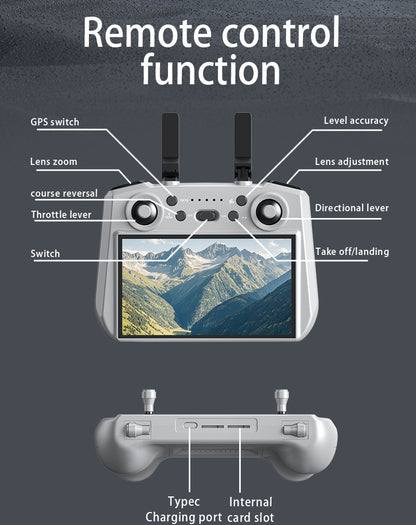 Cross-Border AE3Drone remote control with screen brushless GPS Three-axis gimbal Obstacle Avoidance Drone Remote Control Aircraft