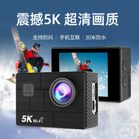 Cross-Border5k Sports Camera Image Stabilization wifi HD Cycling Shooting Outdoor Helmet Recorder Camera Factory