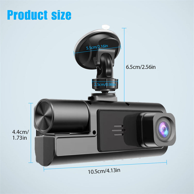 Super Clear1080P Starlight Night Vision Front and Rear Dual Recording WIFI Mobile Phone Interconnection Dual-Lens Car Mount DVR Driving Recorder