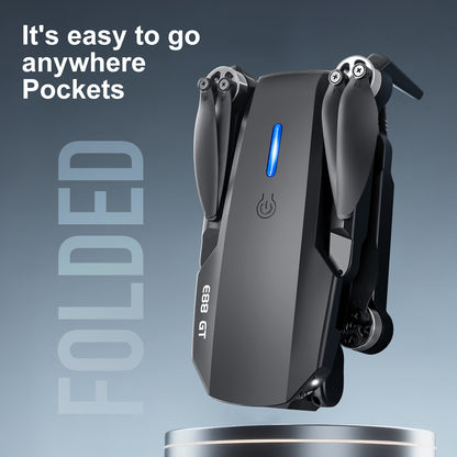 Cross-Border E88 GT Drone with Large Screen ESC Dual Camera HD Aerial Photography Optical Flow Long Battery Life Remote Control Aircraft Toy