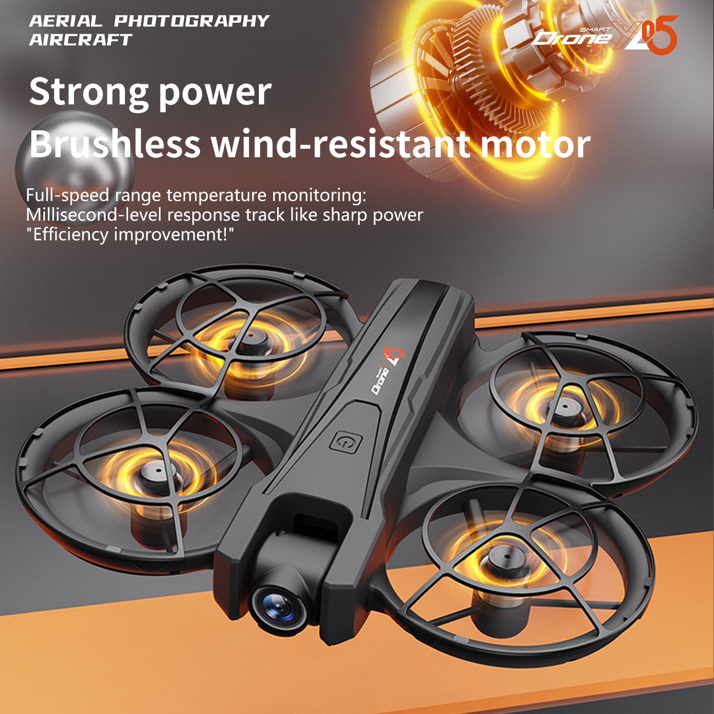 Cross-Border YL05Drone Flying Across Large Screen Without Phone Aerial Photography HD Optical Flow Brushless Toy Airplane