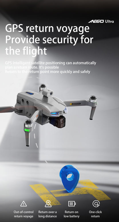 AE60High-definition professional aerial photography drone with touchscreen, digital image transmission, automatic return, and airdrop capability GPS Remote control aircraft