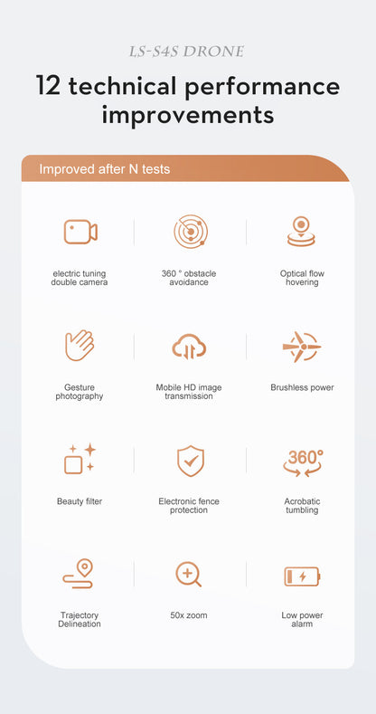 Cross-border Drone Brushless Motor ESC HD Lens Optical Flow Positioning Remote Control Aircraft Obstacle Avoidance Quadcopter