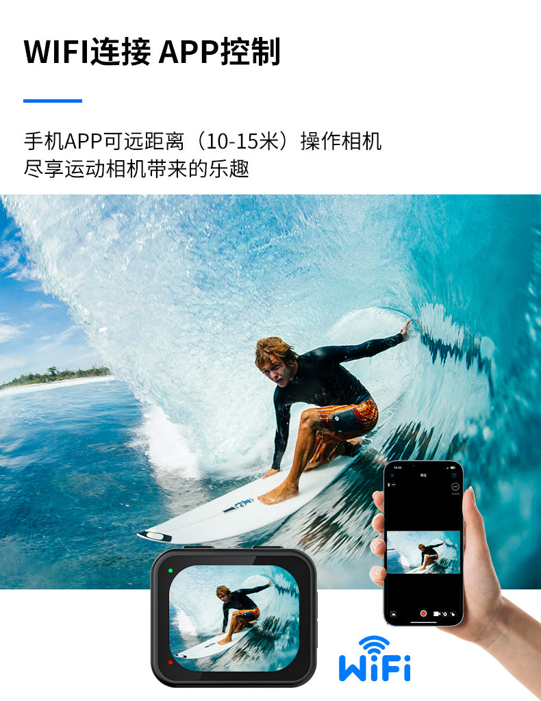 Cross-Border4KWIFI Waterproof Camera Diving Skiing Cycling Sports Anti-Shake Camera Waterproof Sports Camera