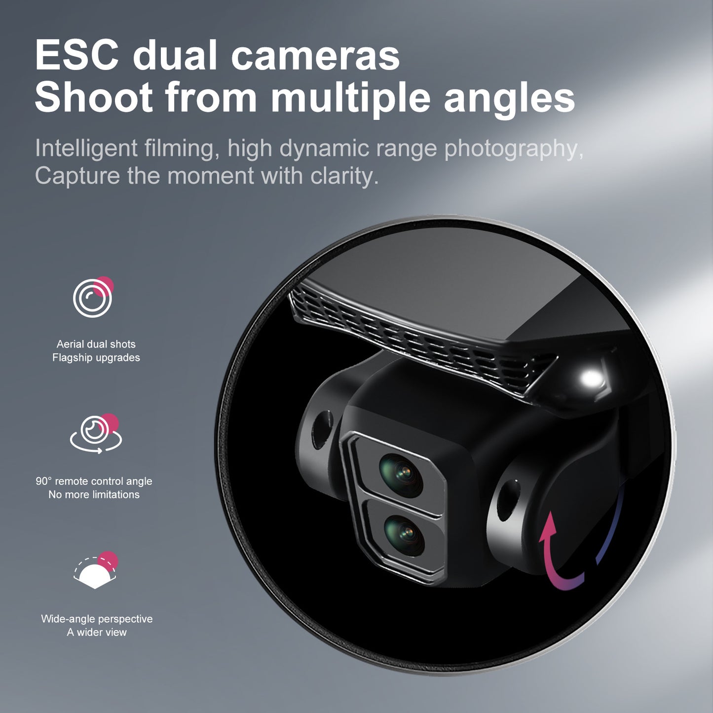 Cross-Border E88 GT Drone with Large Screen ESC Dual Camera HD Aerial Photography Optical Flow Long Battery Life Remote Control Aircraft Toy