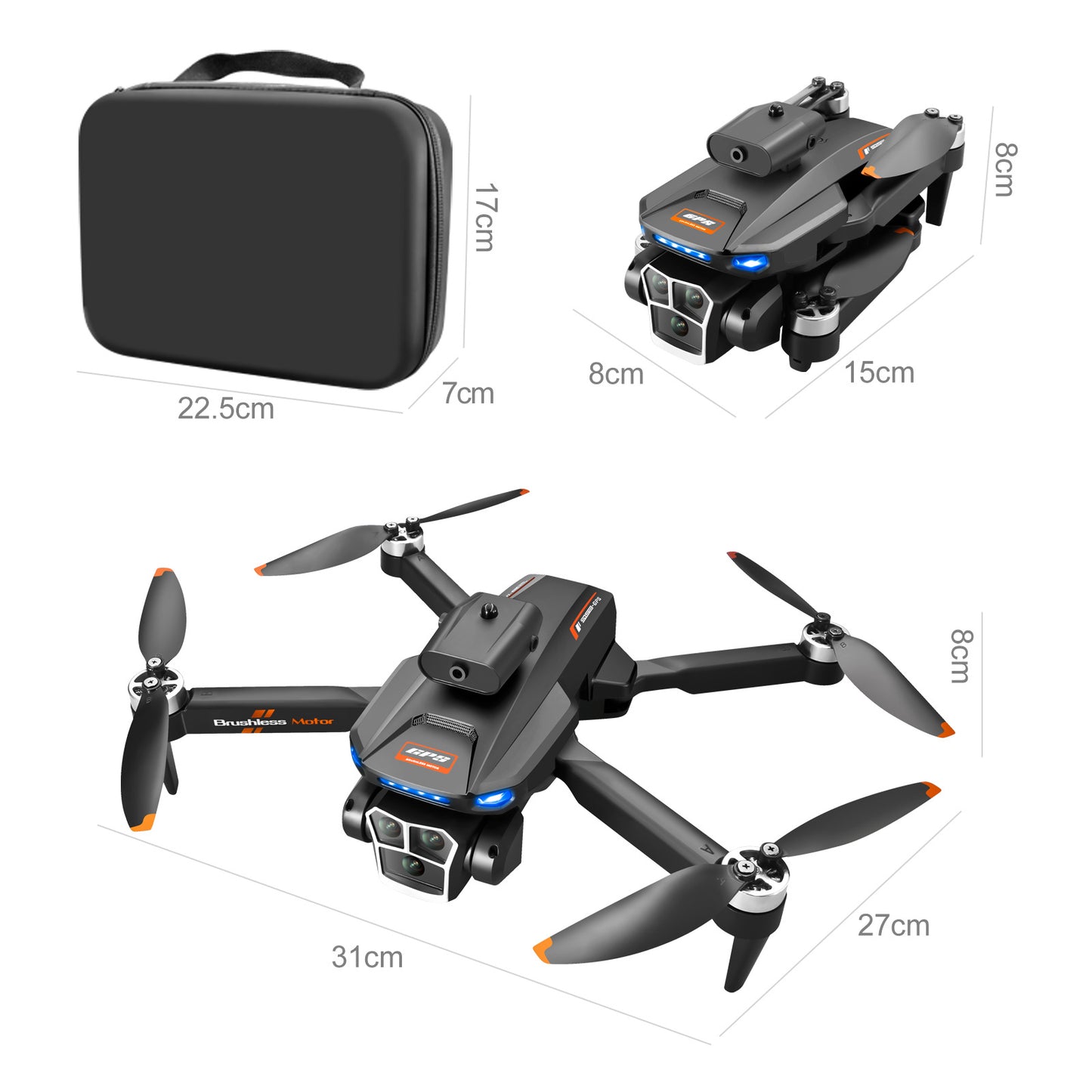 Cross-Border S158Drone remote control with screen brushless motor HD aerial photography GPS Intelligent Positioning Remote Control Drone