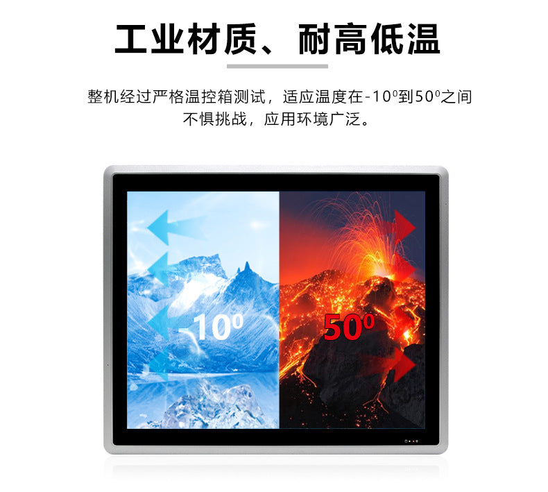 19inch Industrial Computer All-in-One Capacitive Touch Screen 5-Way 4-Serial 7/8/11 Generation Fully Enclosed Industrial Panel