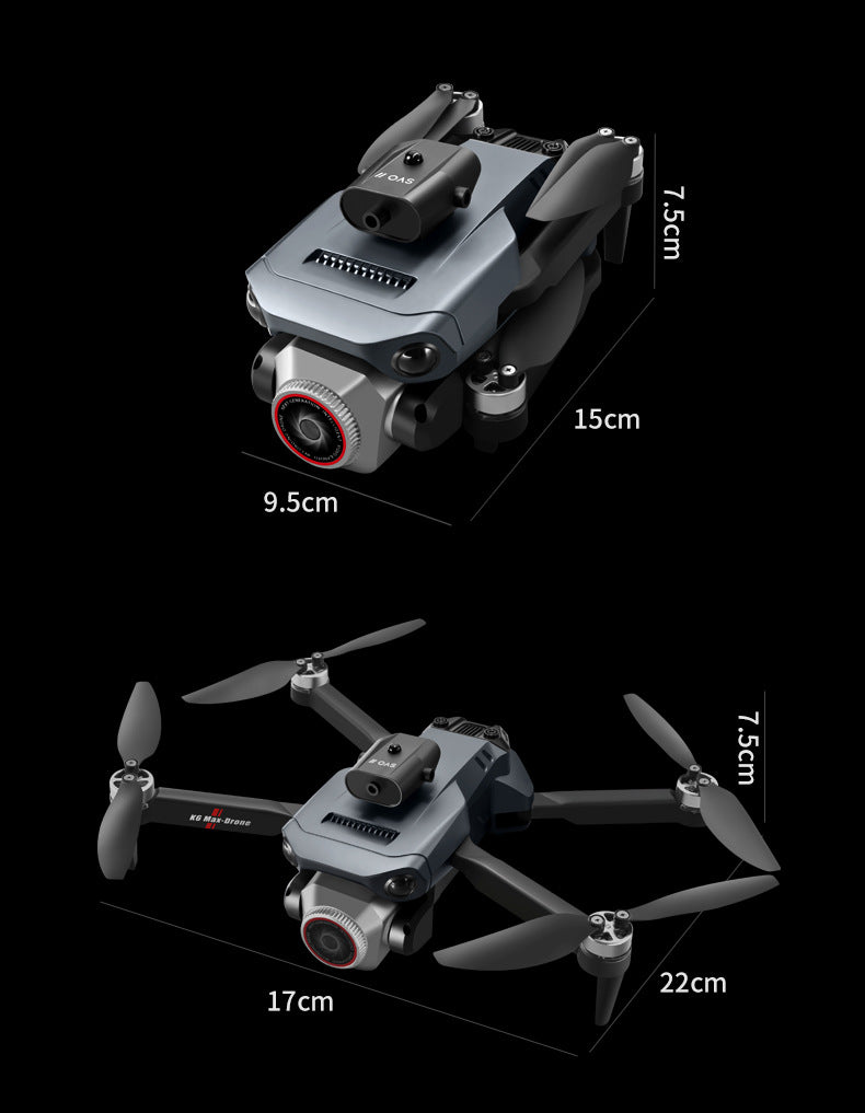 Cross-Border K6 MAX Drone with screen control, optical flow positioning, quadcopter with brushless motor, remote control airplane toy