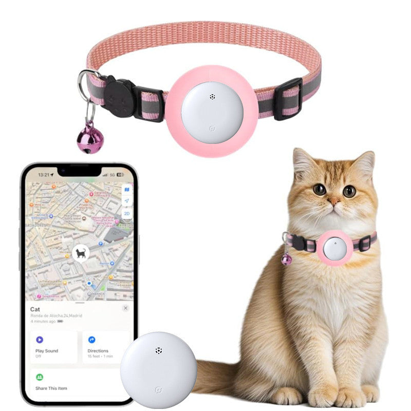 Pet Cat Locator Collar Suitable for iOS Waterproof Apple Find My Tracker Collar