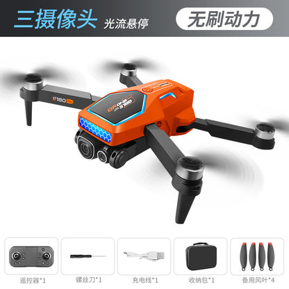 Cross-Border S180Drone Aerial Photography Electric Lens Obstacle Avoidance Brushless Motor Optical Flow Remote Control Aircraft Toy drone
