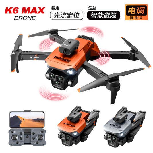 K6 MAX Triple Camera4K Aerial Photography Drone Four-Sided Obstacle Avoidance Remote Control Aircraft Optical Flow Positioning Quadcopter Cross-Border