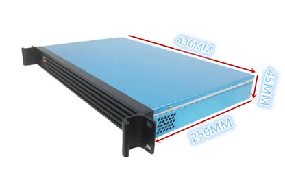 New 1U IPC Chassis 1U rackmount case depth 250mm MINI ITX ultra-short For 17 * 17CM motherboard server firewall computer