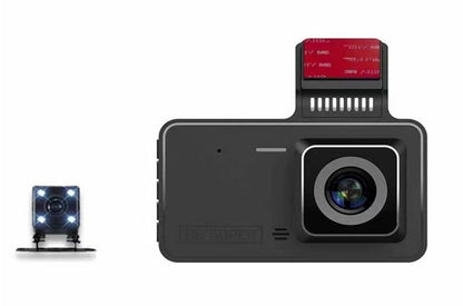 Hd4Inch2.5D Touch Control Front and Rear Dual Recording Car Camera DVR24Hourly Parking Monitoring1080P Driving Recorder