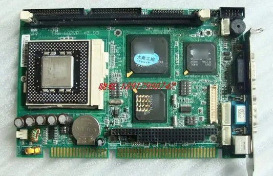 LMB-682VP V0.93 100% OK Original IPC Board ISA Slot Industrial motherboard Half-Size CPU Card PICMG1.0 with CPU RAM