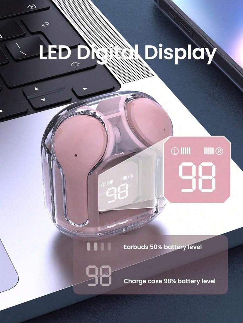 In-ear Bluetooth Headphones for Sports, Compact and Portable Wireless Headset with Nodelay, High-quality Audio - Earphones Electronic Earbuds