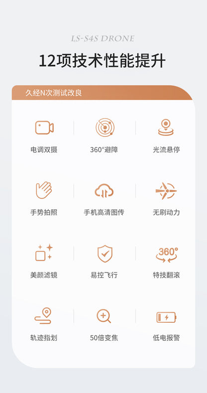 Cross-border Drone Brushless Motor ESC HD Lens Optical Flow Positioning Remote Control Aircraft Obstacle Avoidance Quadcopter