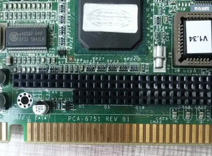 PCA-6751 REV.B1 Fanless Brand PCA6751 ISA Industrial PC Mainboard Half-Size CPU Card PICMG1.0  No-LAN With CPU RAM PC104 CF