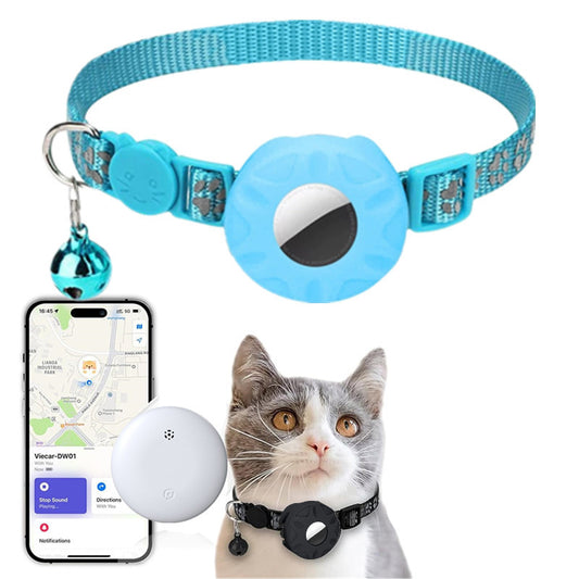 Exclusive for cross-border Pet Collar Airtag Cat Collar Footprint Reflective Smart Tracker Locator