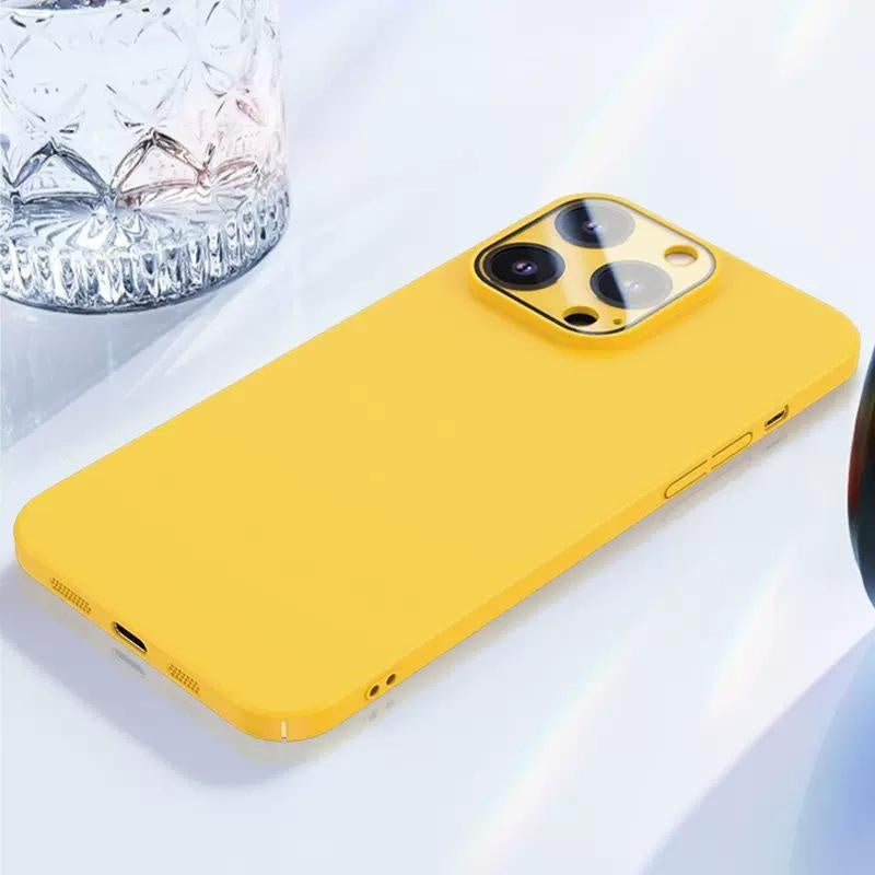 Compatible with iPhone 15 14 13 12 PRO MAX Integrated Lens Protector Glass Matte Phone Case Apple 14 Ultra-thin 13 Hard Protective Cover