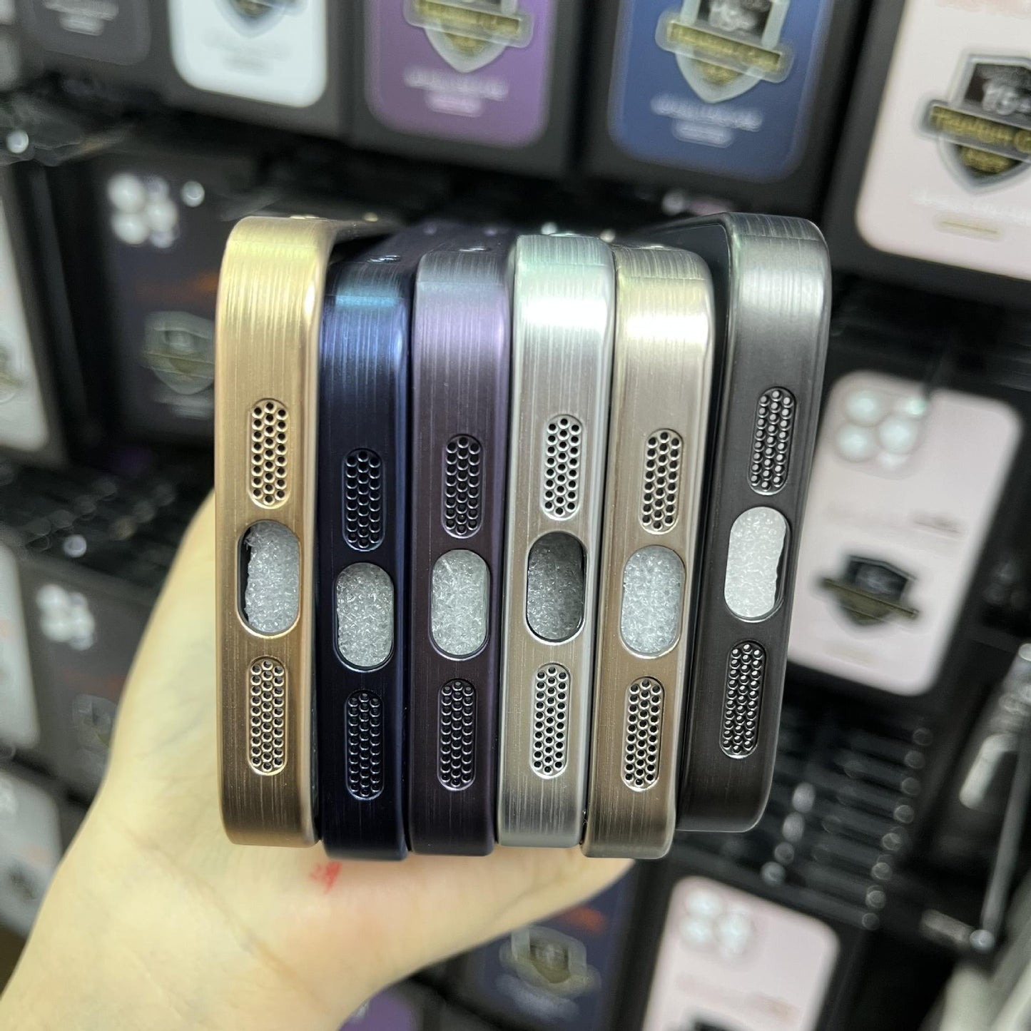 Compatible with iPhone 15 14 13 12 Pro Max Plus Original Titanium Phone Case Apple 14 Pro Max Metal Texture 13 Matte Anti-drop Protective Cover