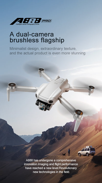 Cross-Border A888 PRO Drone HD Aerial Photography Long Endurance Quadcopter Remote Control Aircraft Air 3Drone
