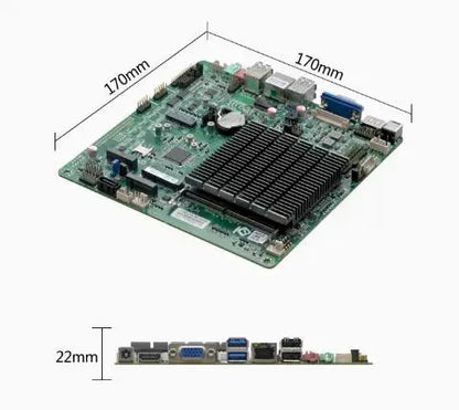 J6412 Mini-ITX Motherboard Celeron Intel CPU IPC SBC Embedded Fanless Ultra-thin Mainboard with COM LAN LPT DC-12V DDR4 EDP LVDS