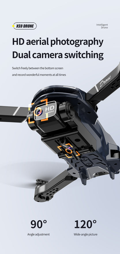 XS9Cross-border Drone4K Dual Camera HD Aerial Photography Foldable Drone with Altitude Hold V88Remote Control Airplane Toy