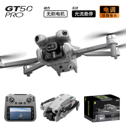 Cross-Border GT50Drone remote control with screen HD aerial photography brushless obstacle avoidance quadcopter toy airplane dron
